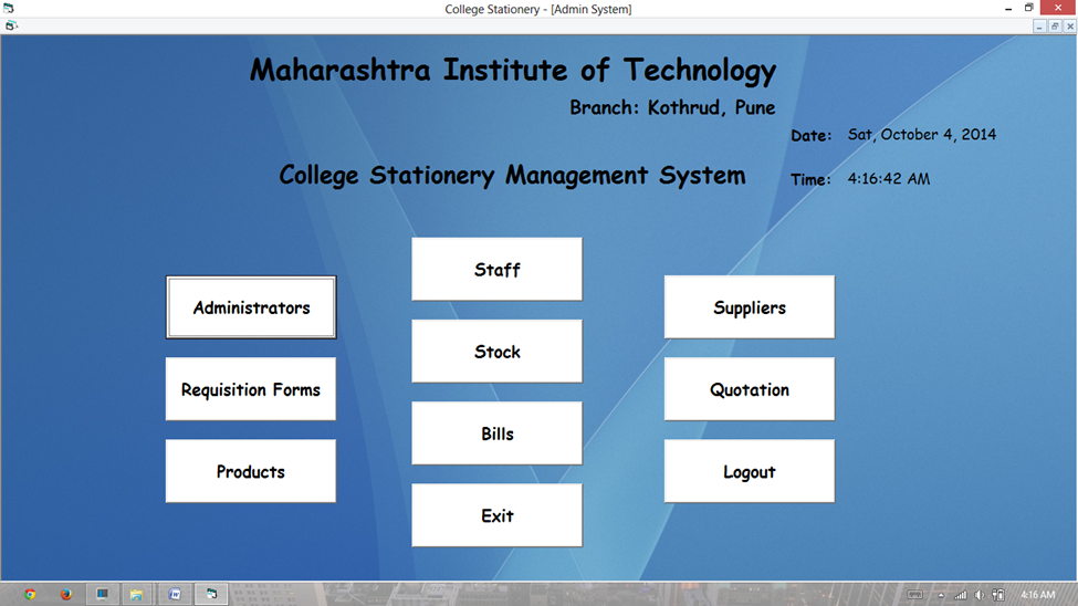 college database management system project
